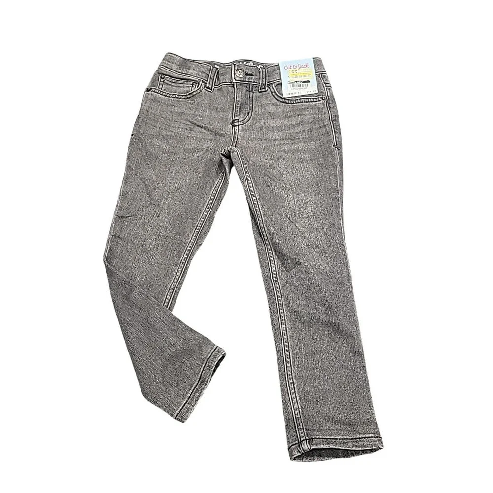 Boys Super Stretch Super Skinny Jeans - Cat & Jack Black Size 5